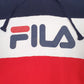 Mens Red Fila Spellout Hoodie Jumper