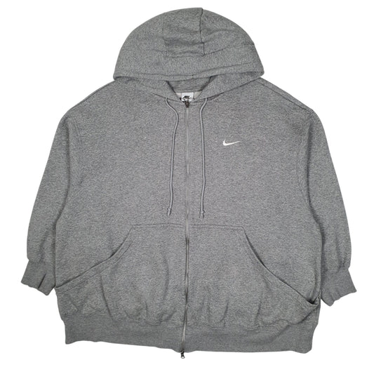 Womens Grey Nike Hoodie Baggy Fit Full Zip Jumper