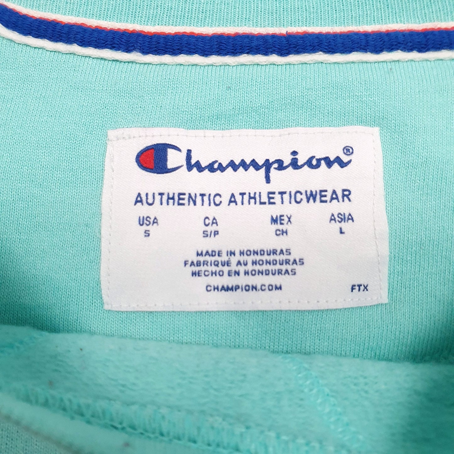 Mens Blue Champion  Crewneck Jumper