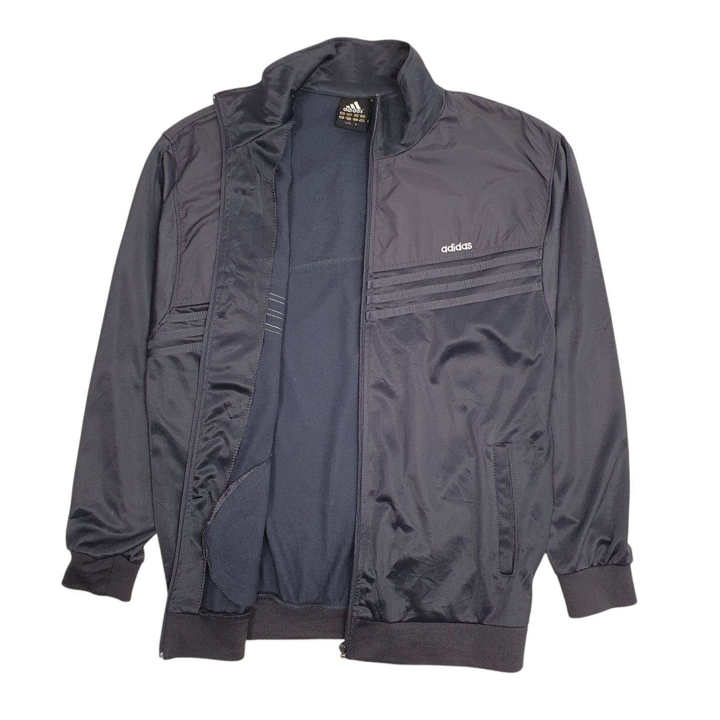 Mens Grey Adidas Track  Coat