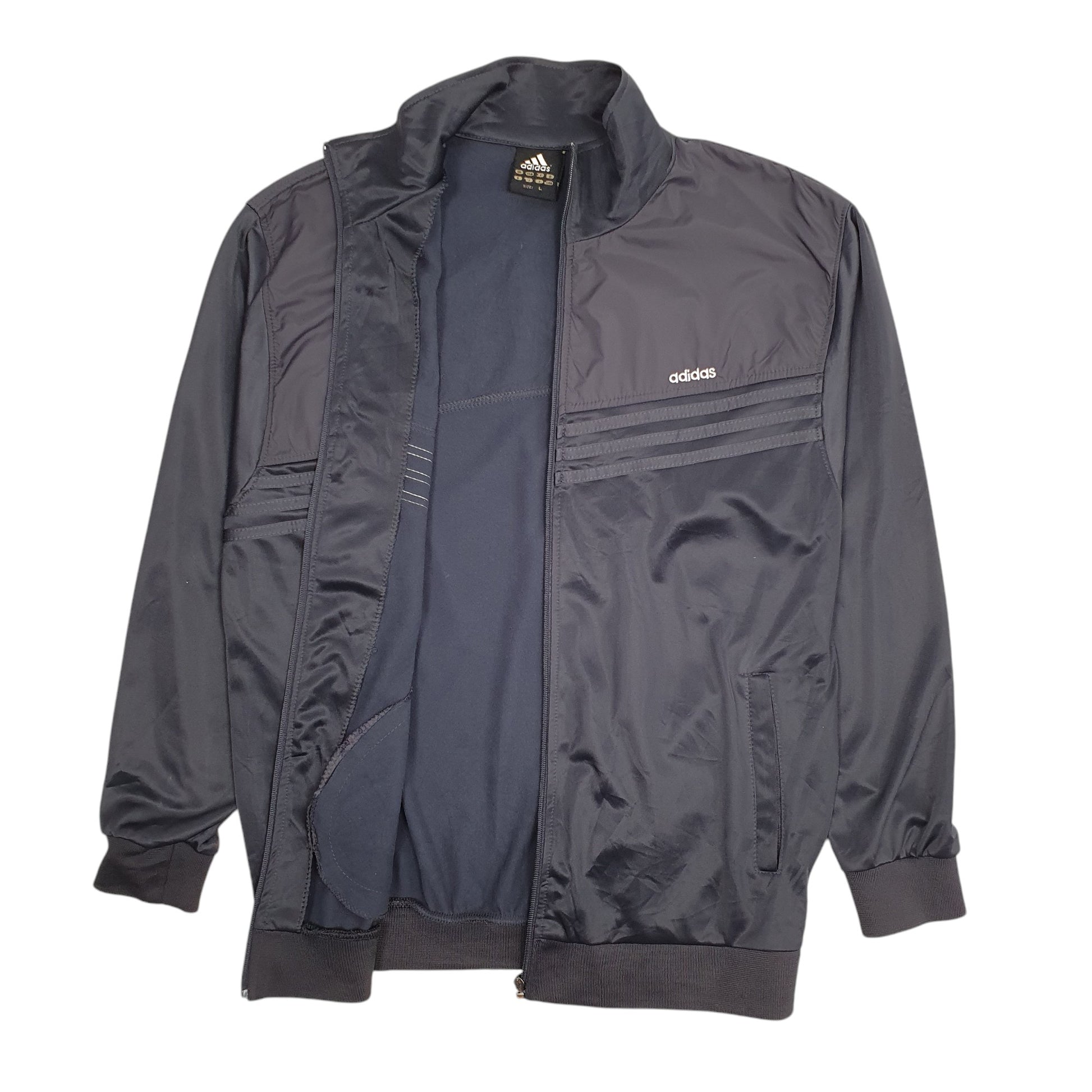 Mens Grey Adidas Track  Coat