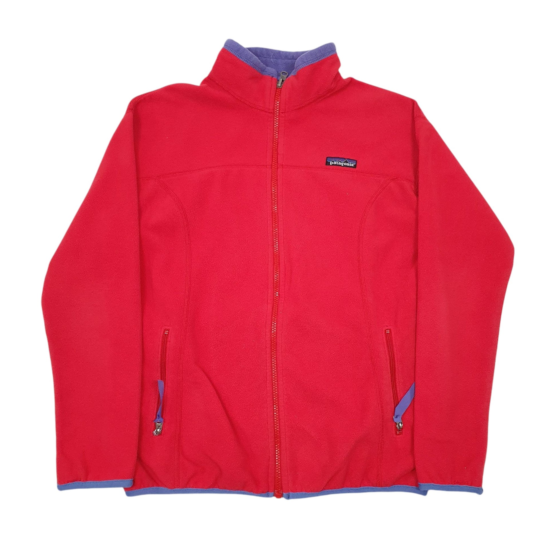 Womens Red Patagonia Vintage Full Zip Jumper