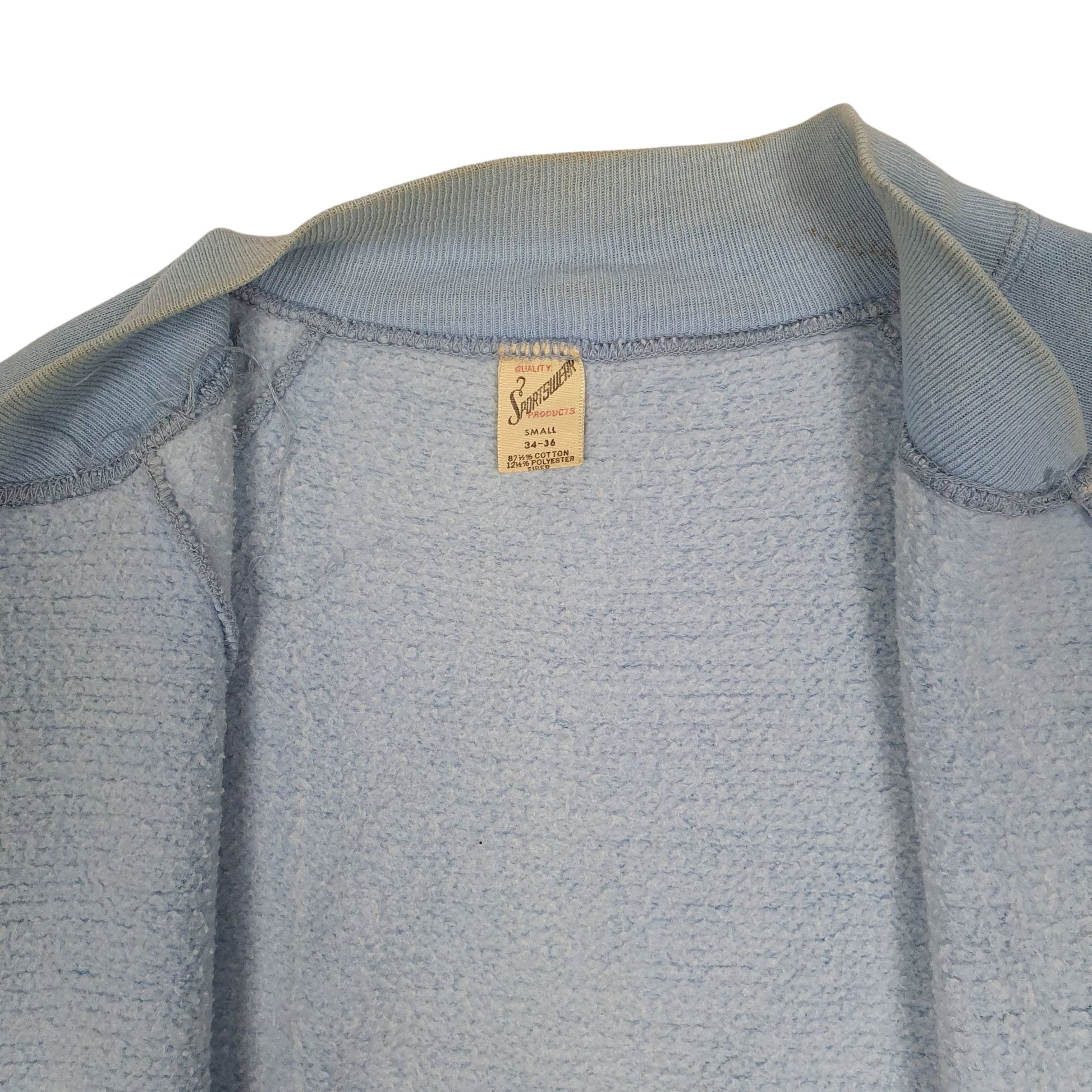 Mens Blue Sportswear Vintage 1960s Pocono Gardens Full Zip Jumper