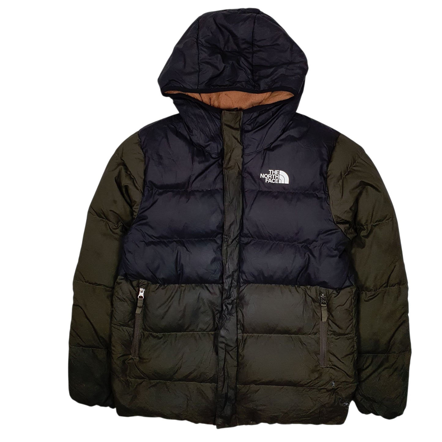 Mens Green The North Face Nuptse  Coat
