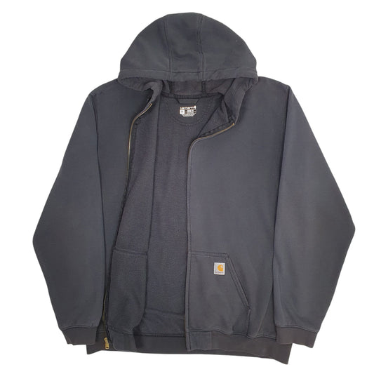 Mens Black Carhartt Hoodie Full Zip Jumper