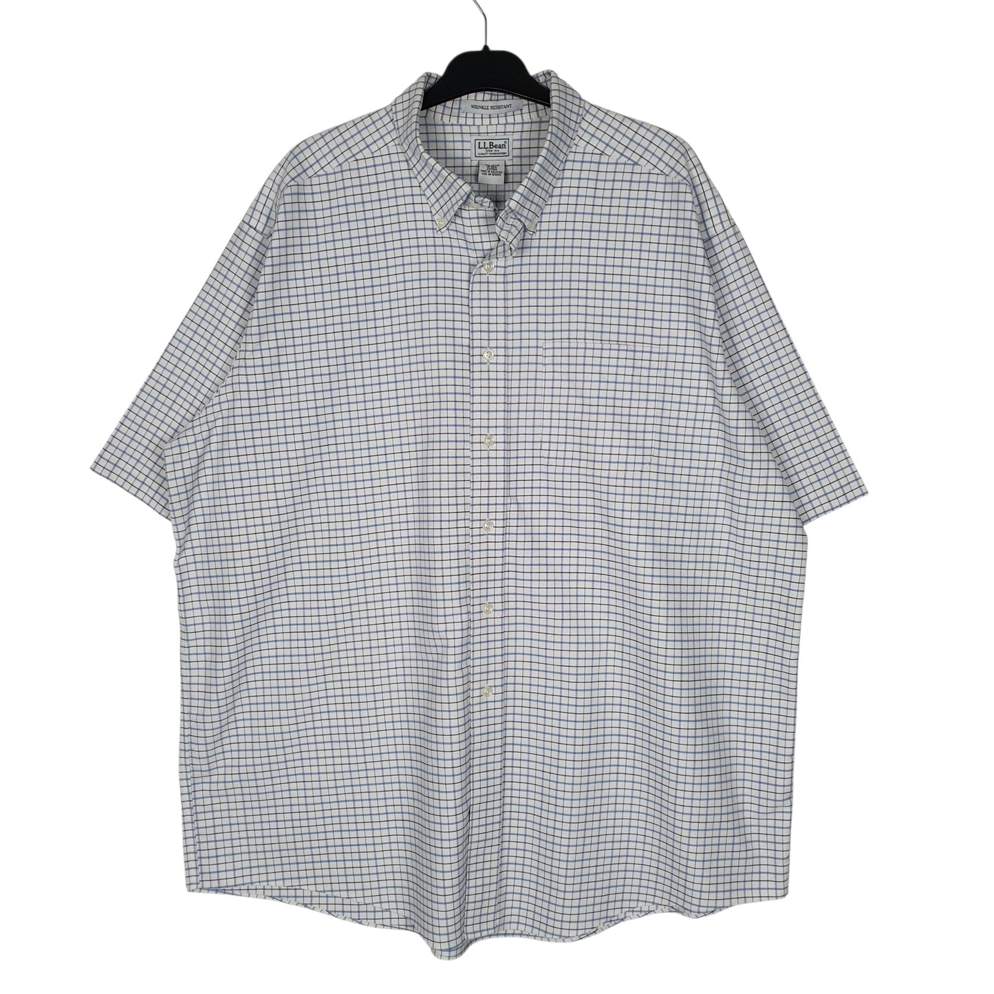 Mens White L.L.Bean  Short Sleeve Shirt