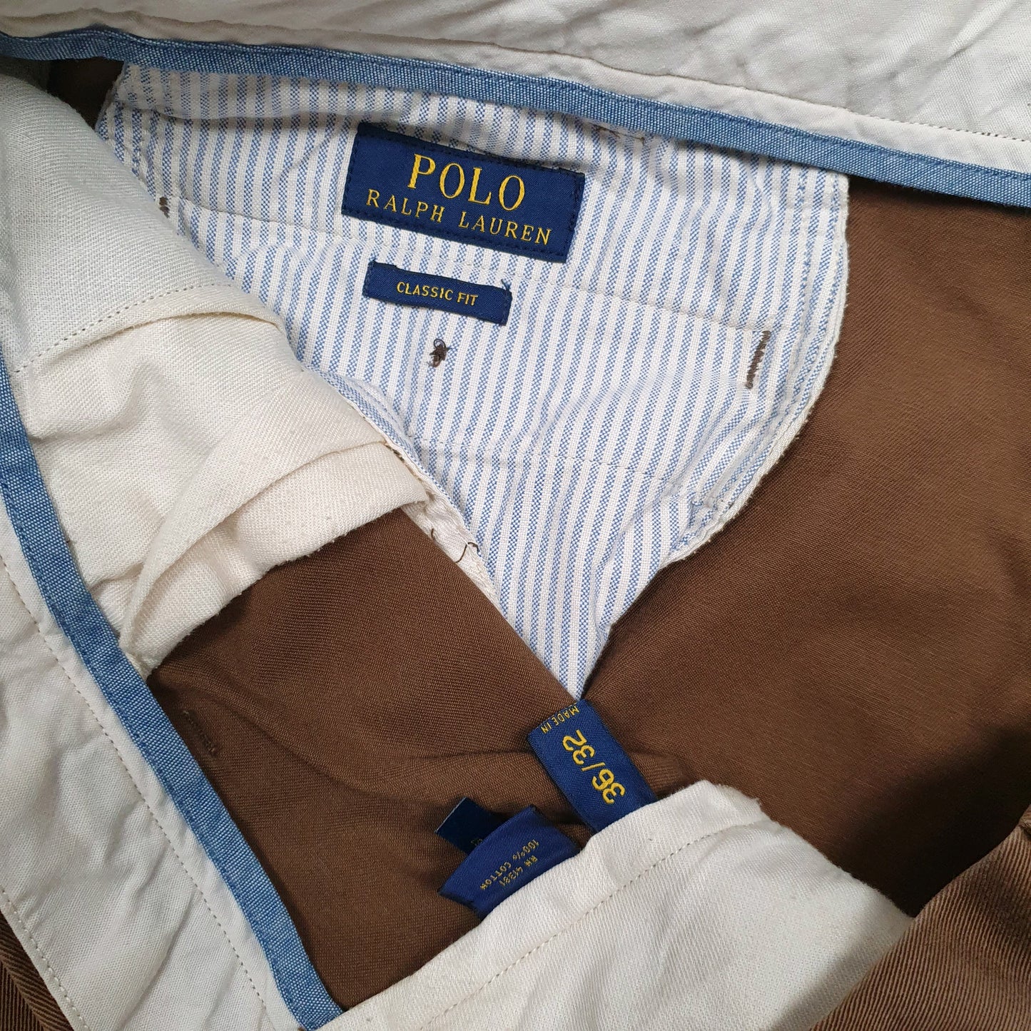 Mens Brown Polo Ralph Lauren   Trousers