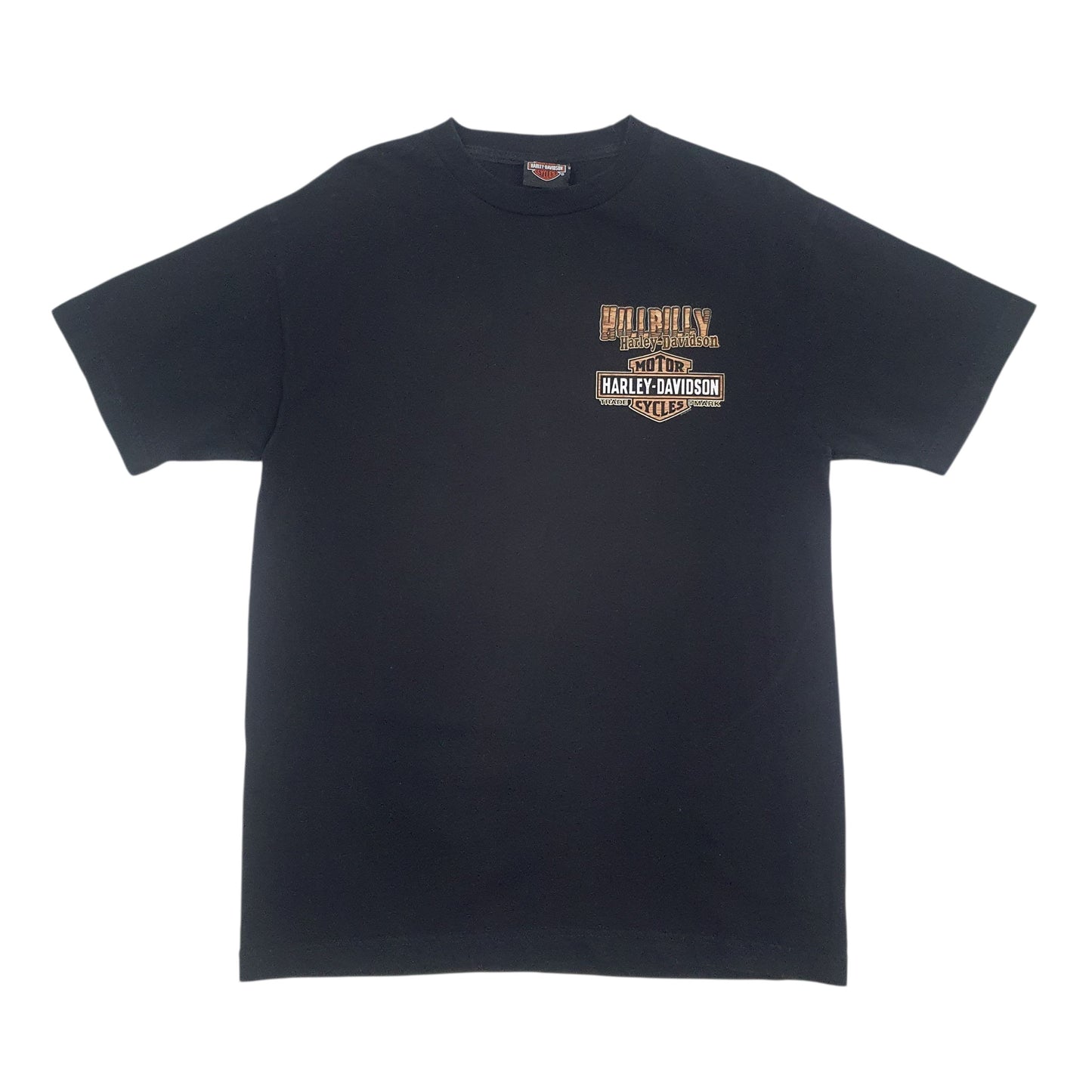 Mens Black Harley Davidson Hill Billy Short Sleeve T Shirt