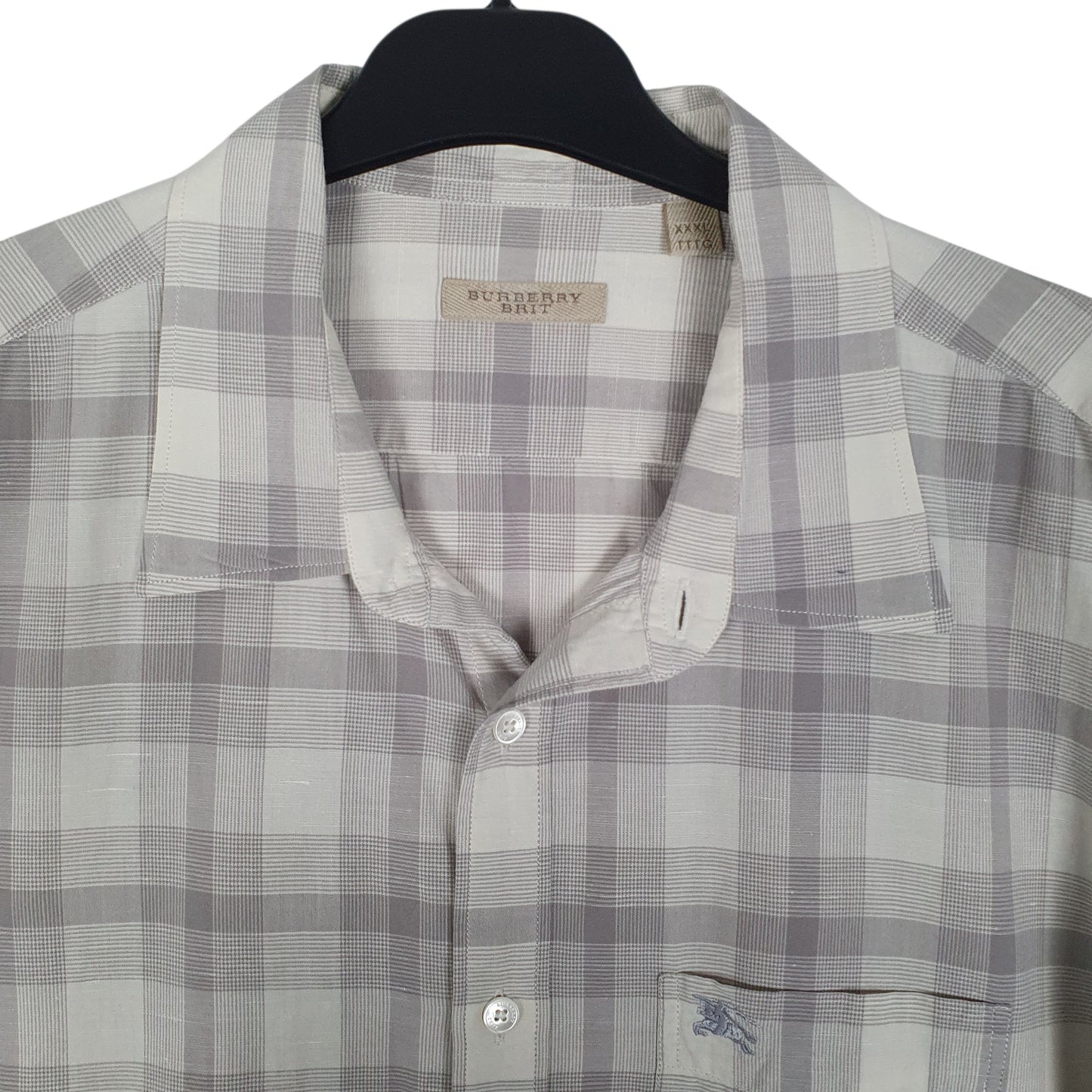 Mens Grey Burberry   Shirt