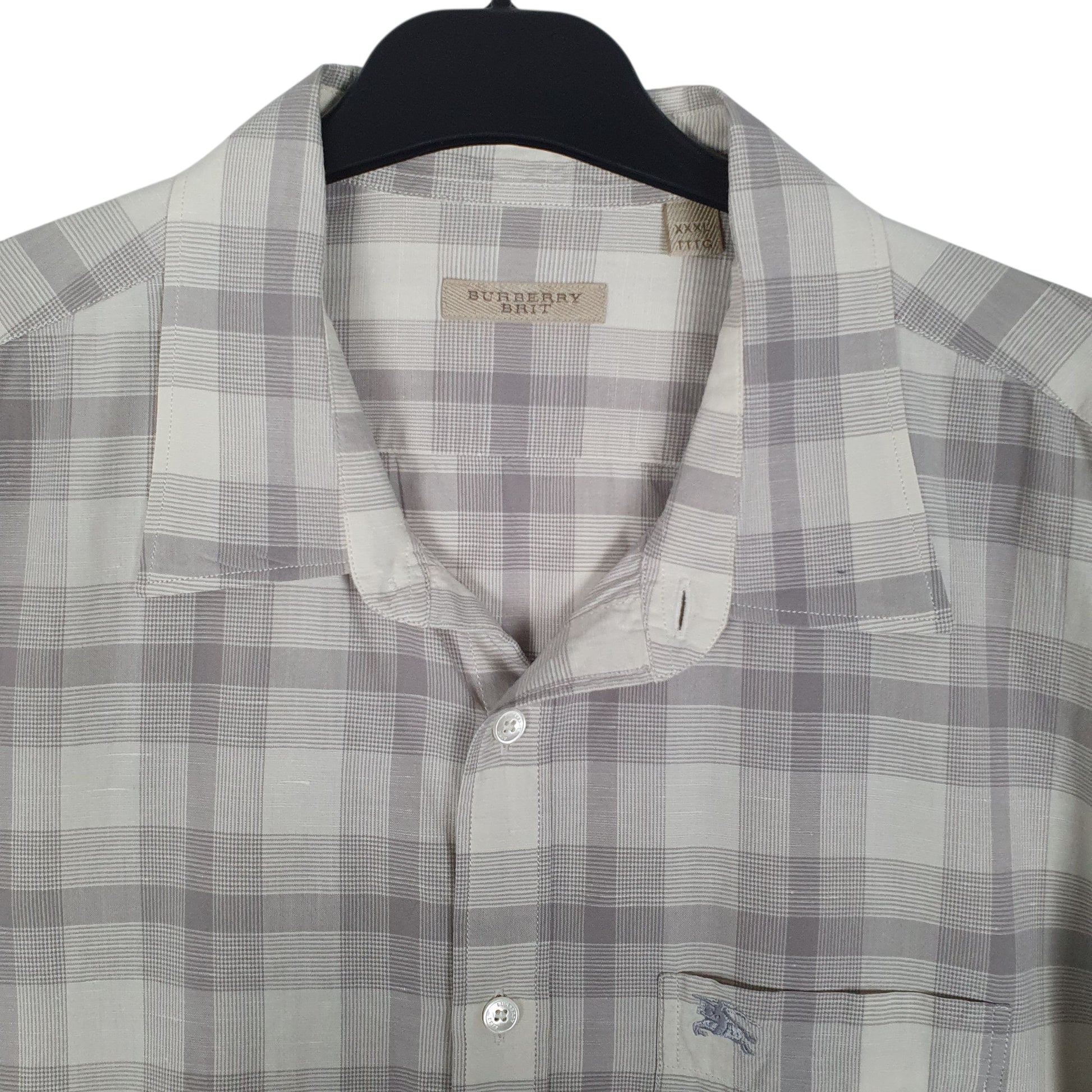 Mens Grey Burberry   Shirt