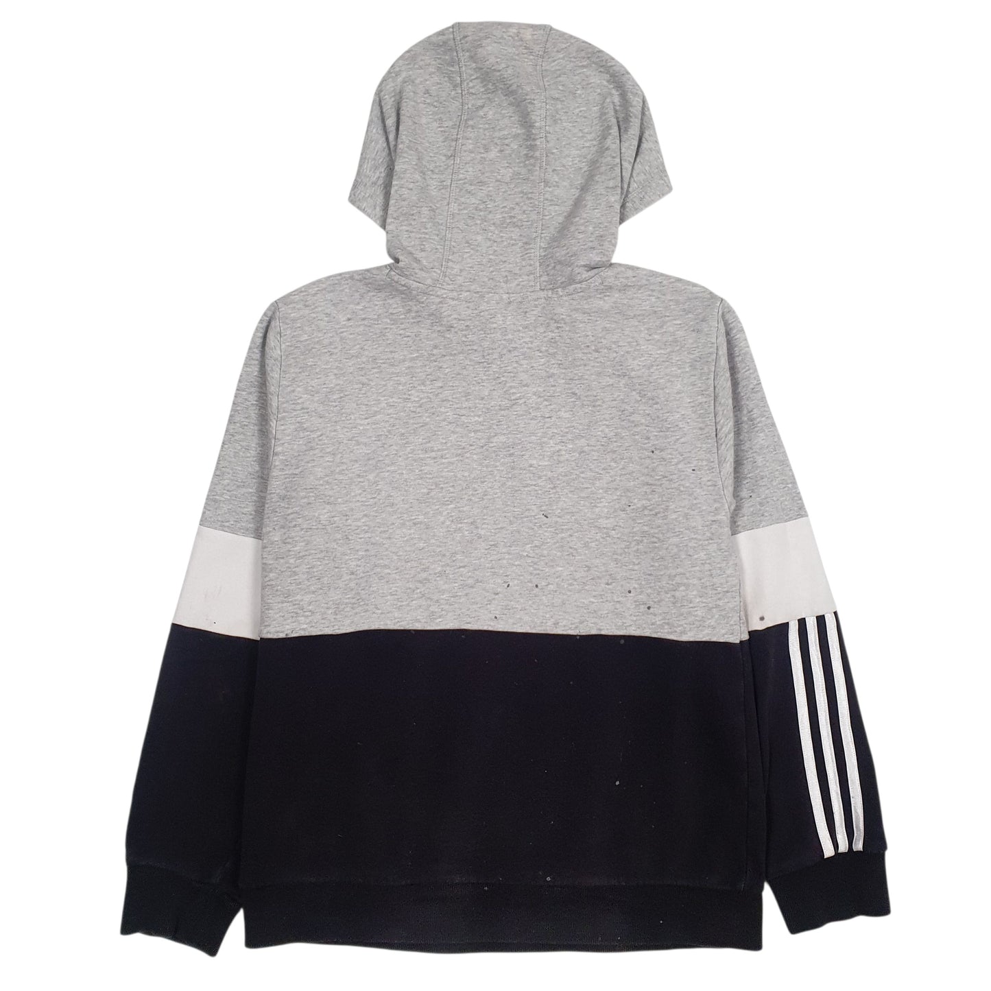 Womens Grey Adidas Spellout Hoodie Jumper