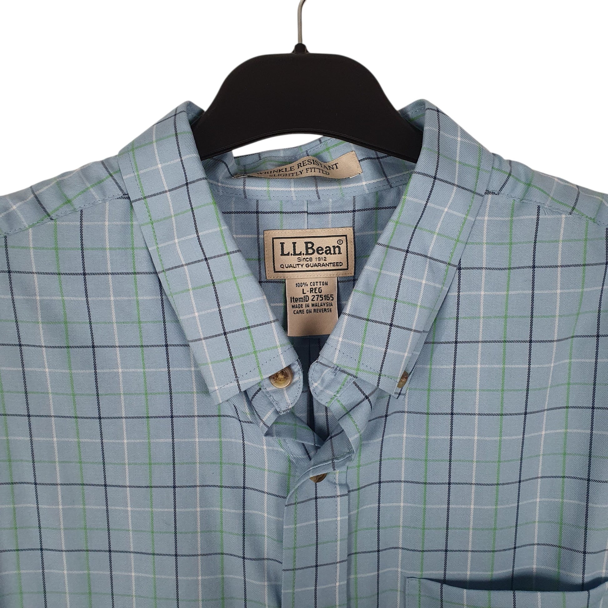Mens Blue L.L.Bean   Shirt