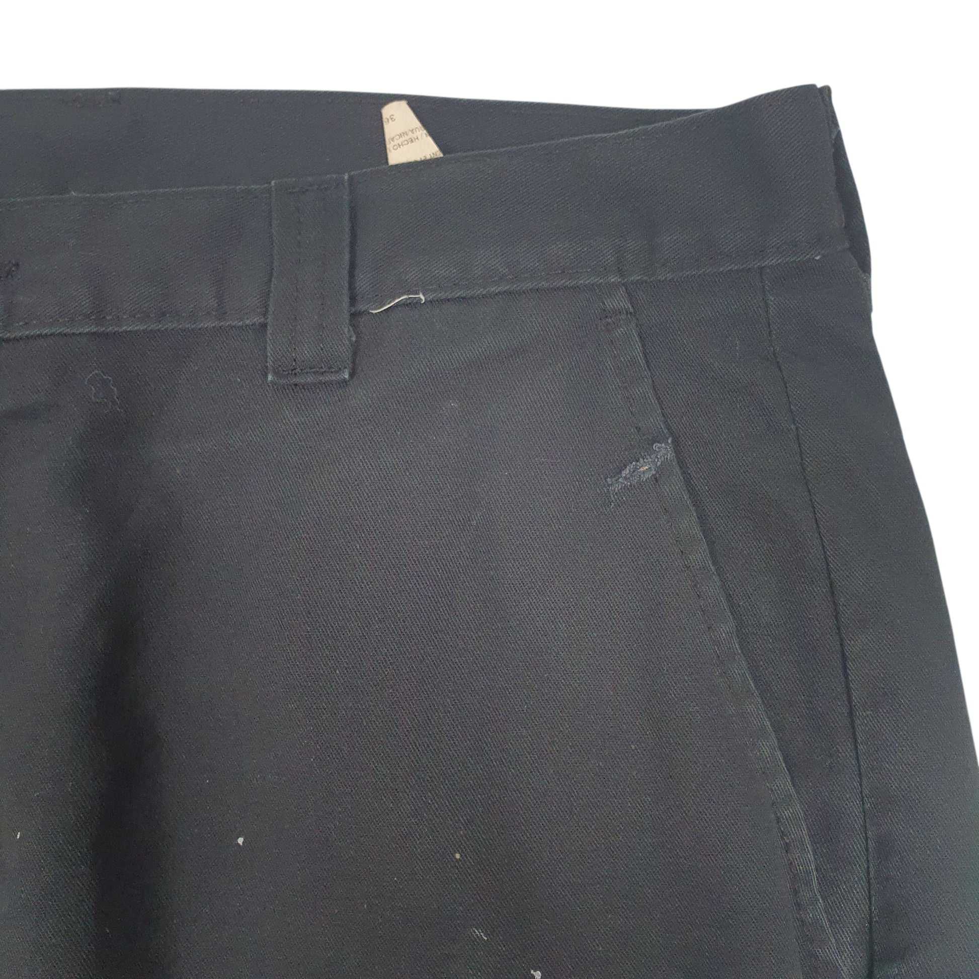 Mens Black Dickies   Trousers