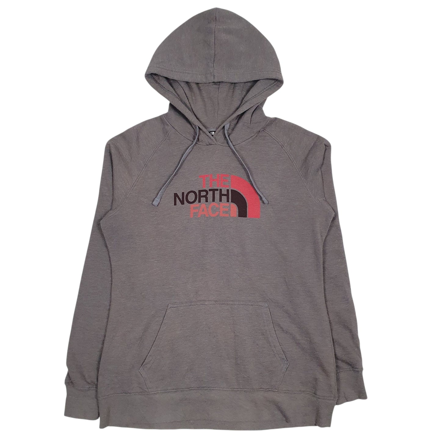 Womens Grey The North Face Spellout Hoodie Jumper
