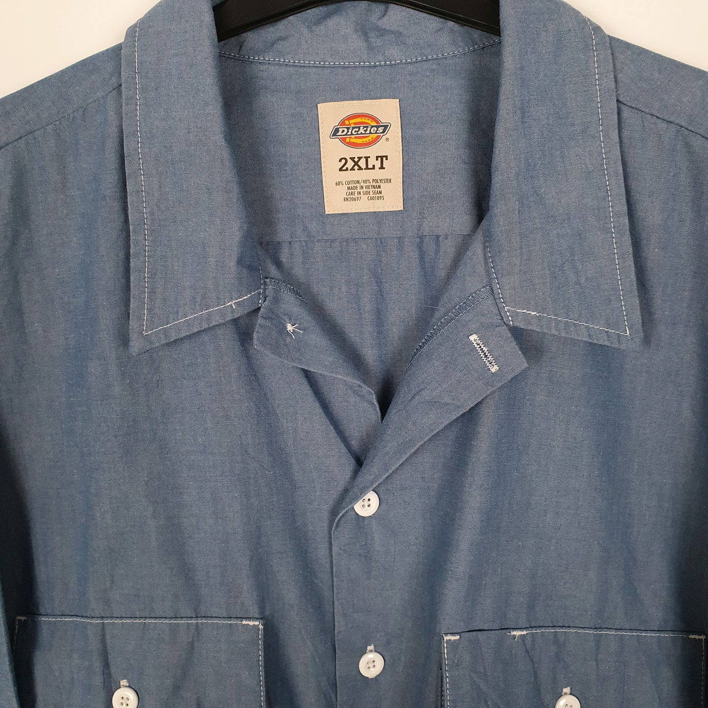 Mens Blue Dickies   Shirt