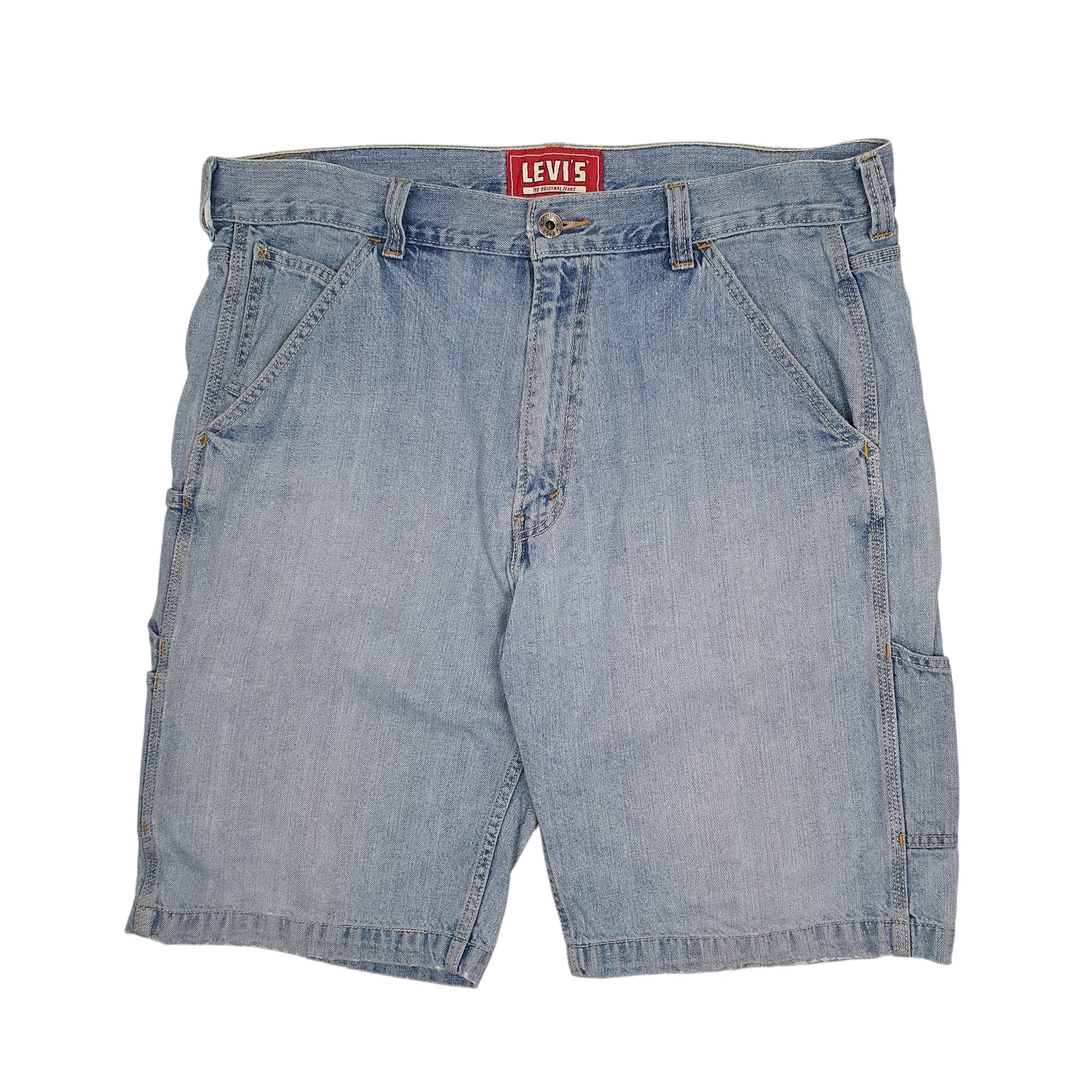 Mens Blue Levis Carpenter Denim Shorts