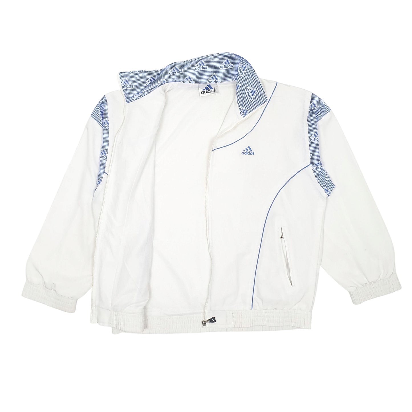 Mens White Adidas Vintage 90s  Coat