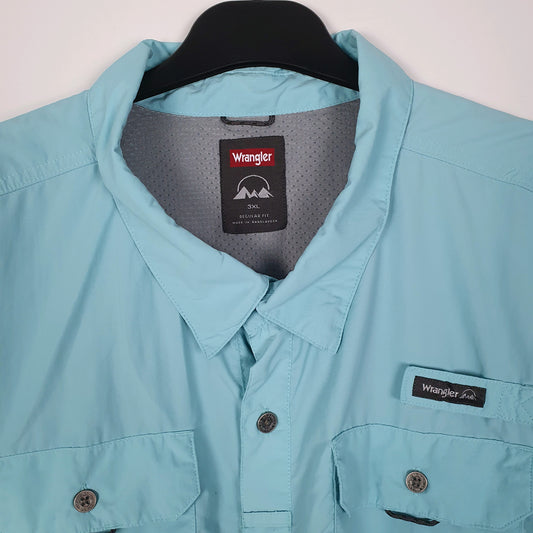 Mens Blue Wrangler   Shirt