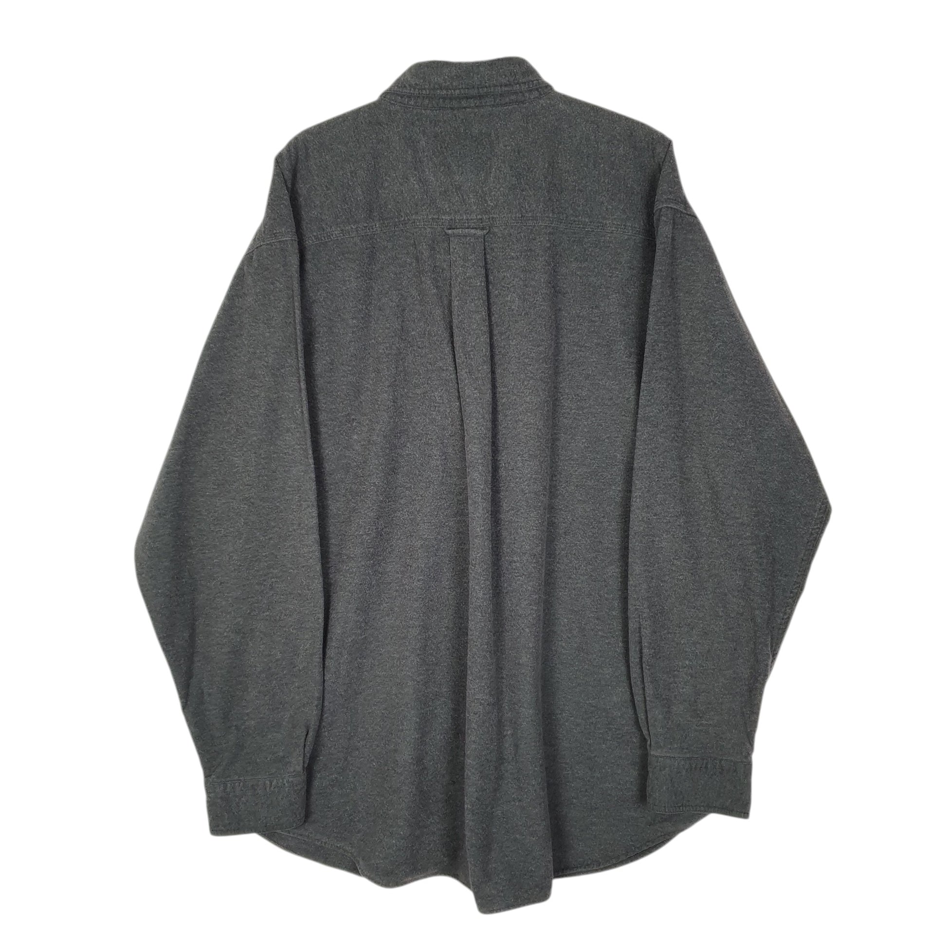 Mens Grey Woolrich Thick Chamois  Shirt