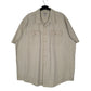 Mens Cream L.L.Bean Sunwashed Canvas Short Sleeve Shirt