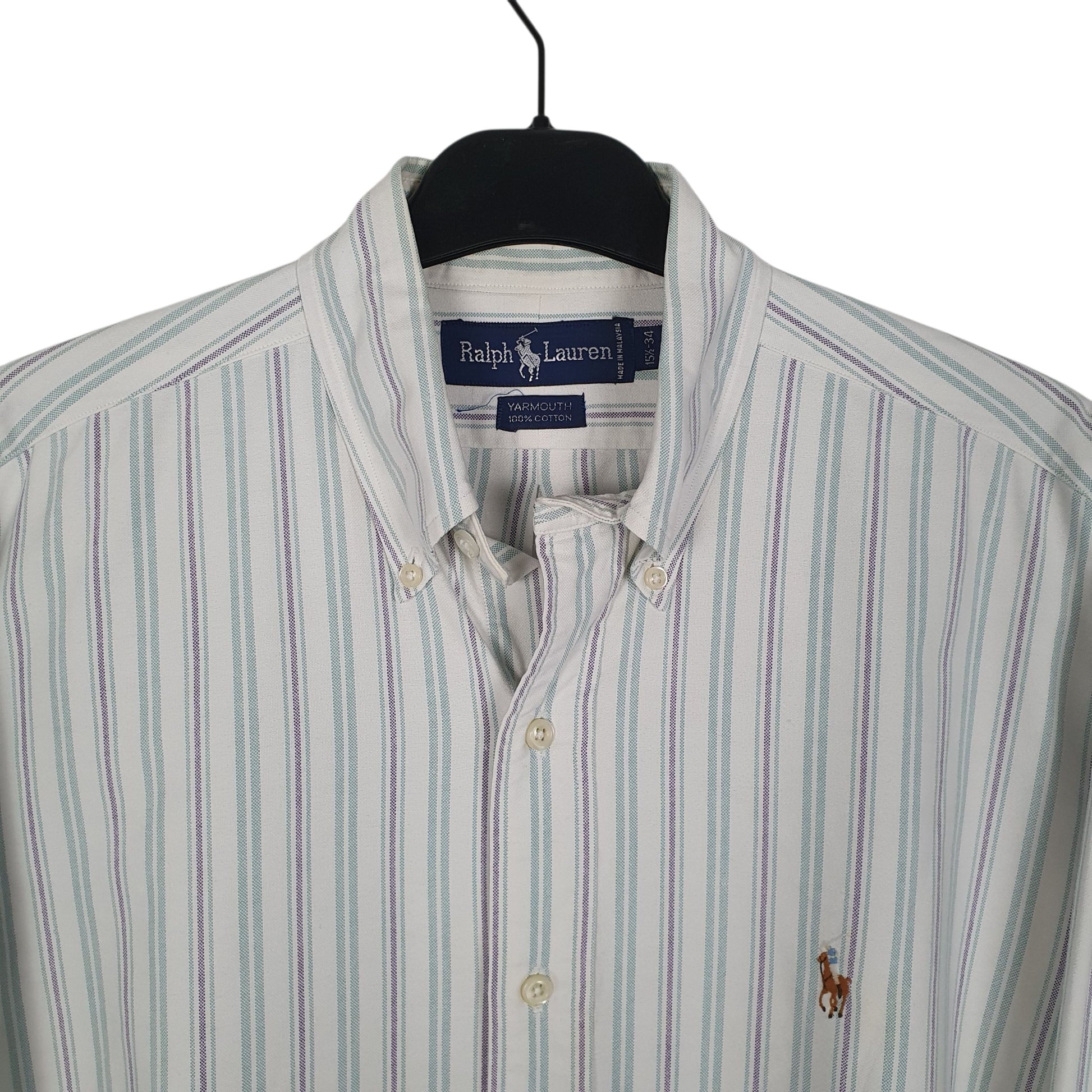 Mens White Ralph Lauren Vintage 90s  Shirt