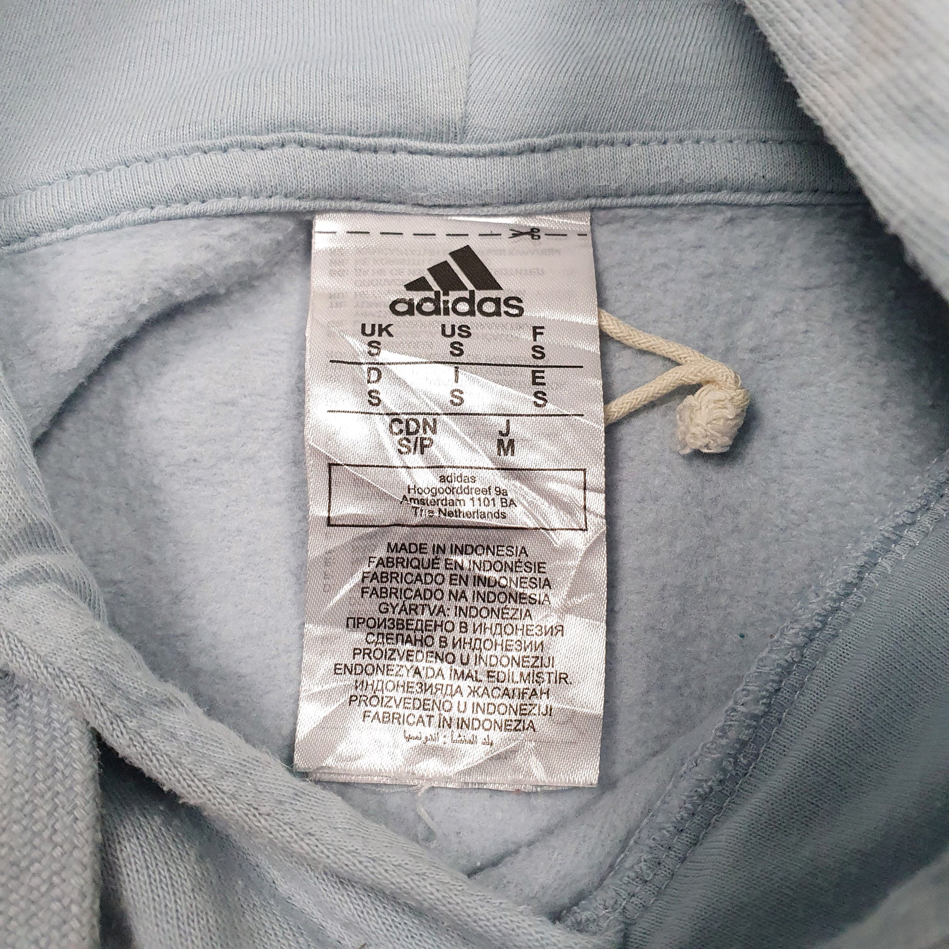 Mens Blue Adidas  Hoodie Jumper