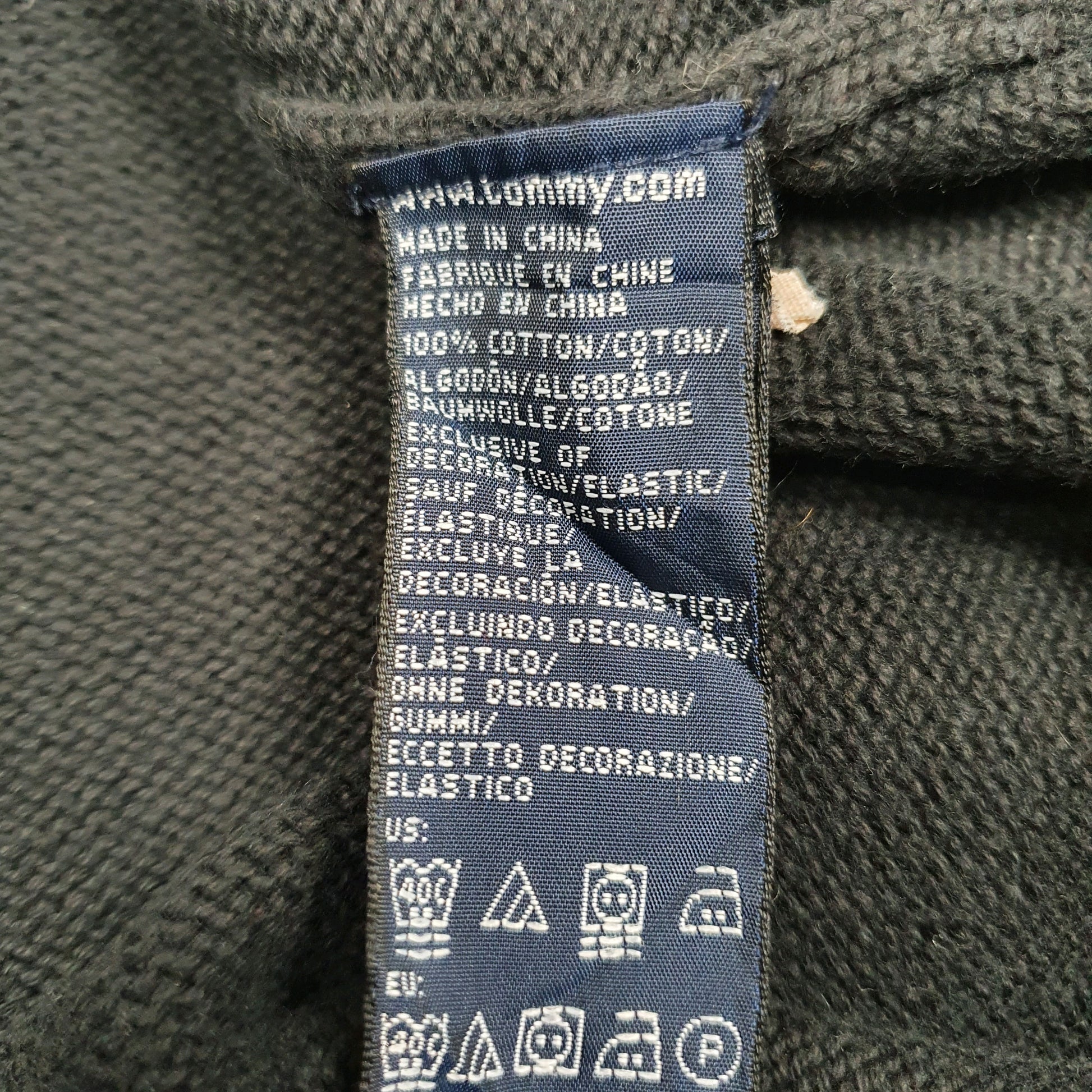 Mens Grey Tommy Hilfiger Knit Quarter Zip Jumper