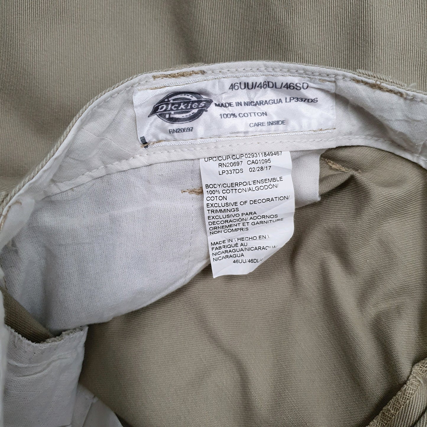 Mens Beige Dickies   Trousers