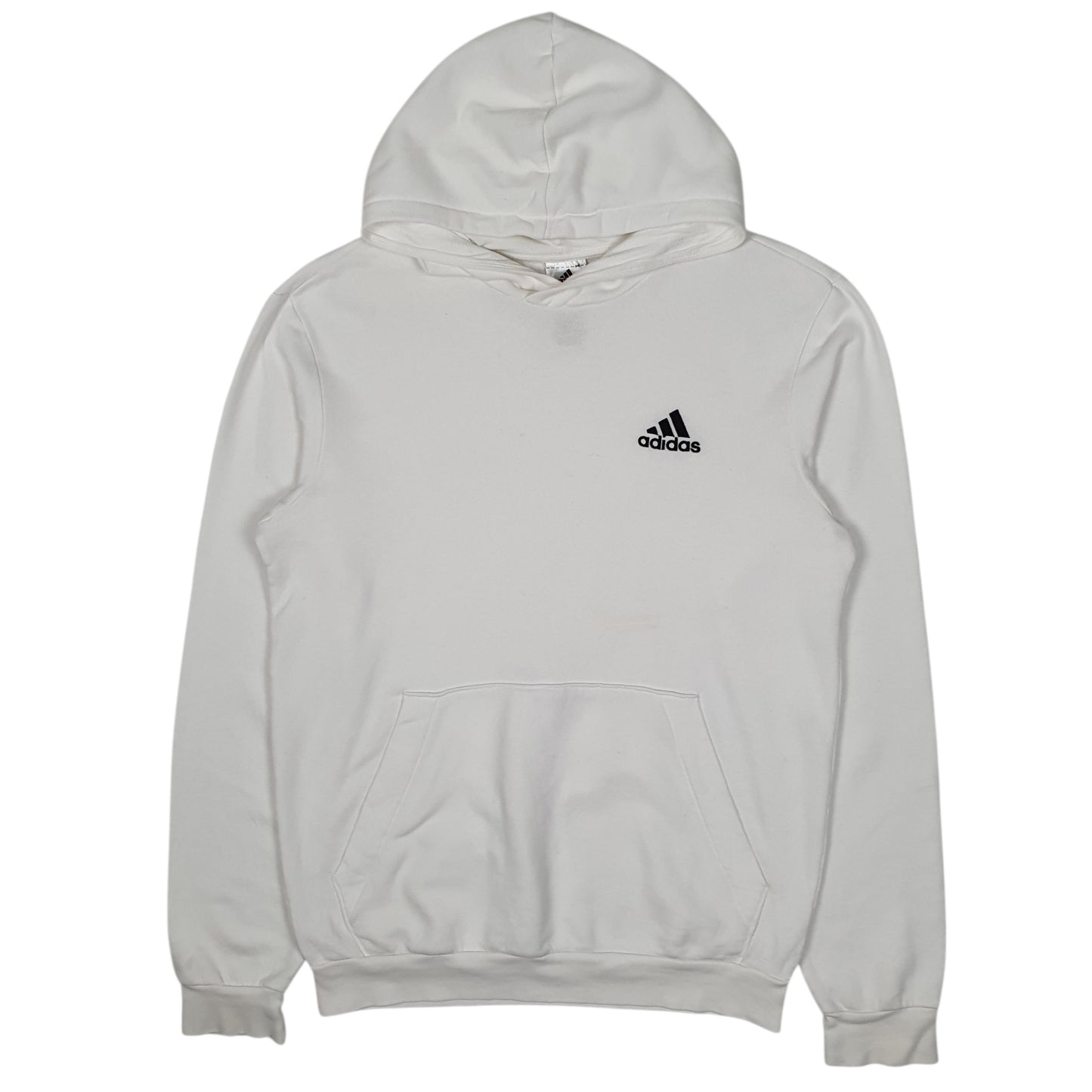 Mens White Adidas  Hoodie Jumper