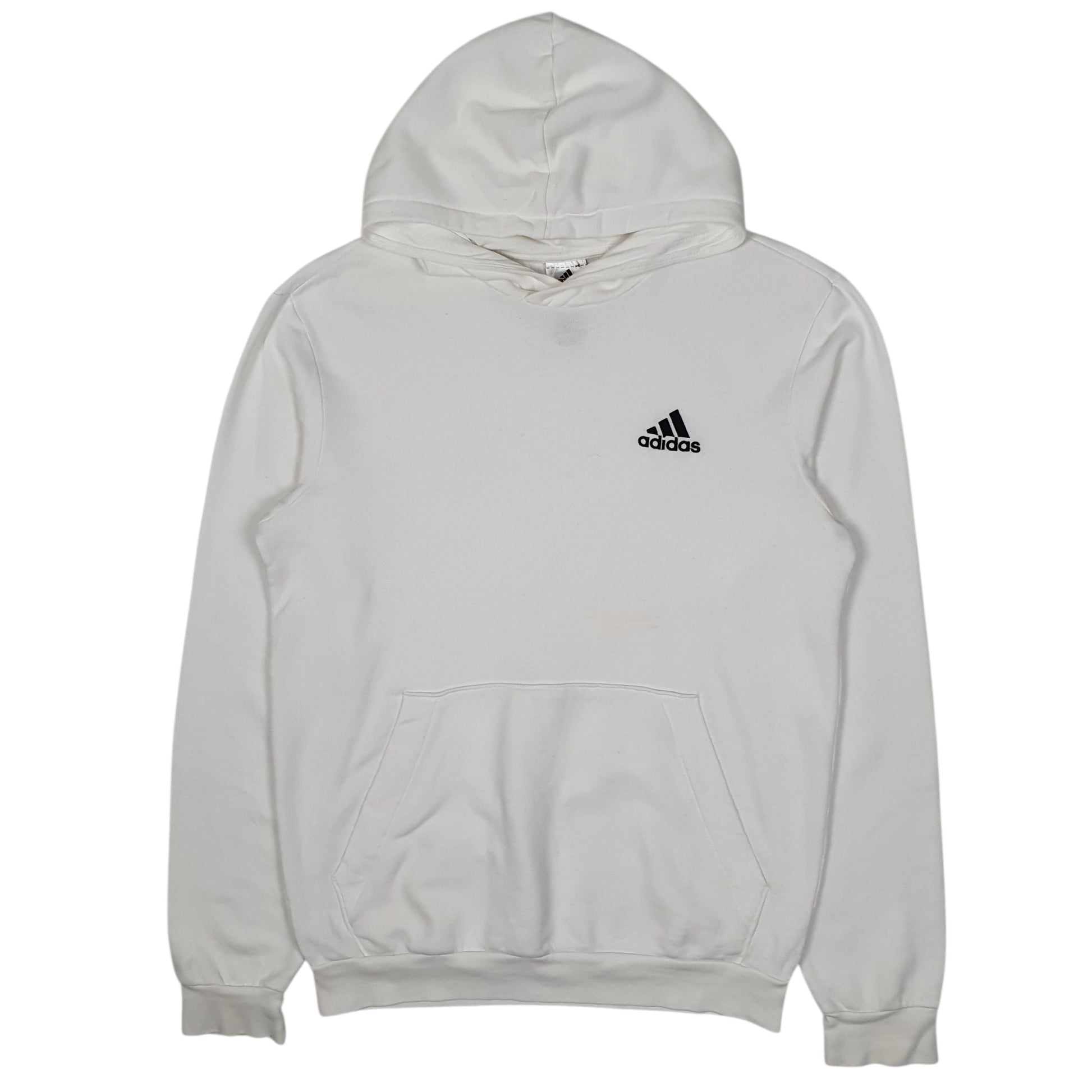Mens White Adidas  Hoodie Jumper