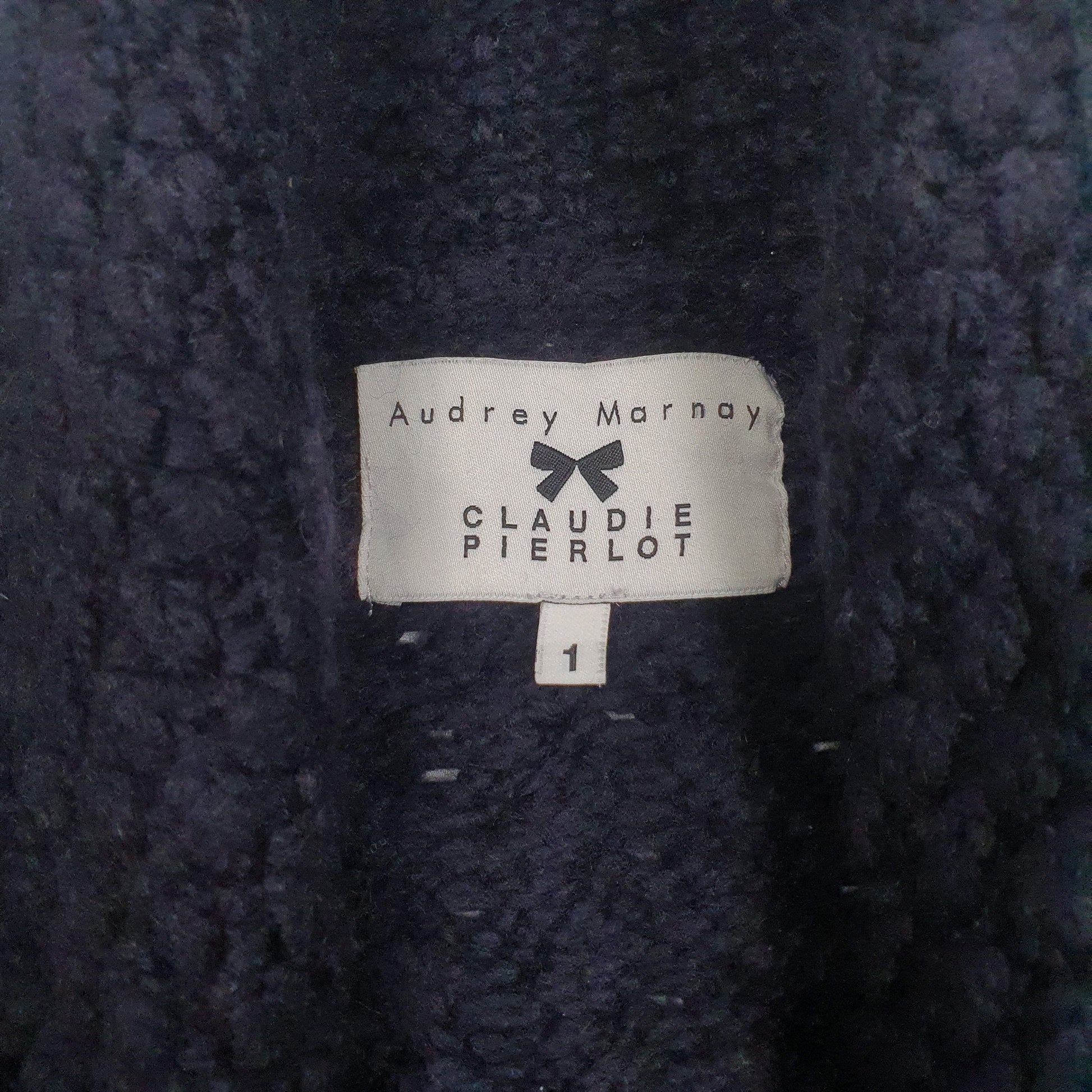 Womens Navy Claudia Pierlot Knitwear  Coat