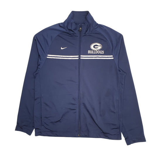 Mens Navy Nike Team Vintage 00s Green Bay Bulldogs Hoodie Coat