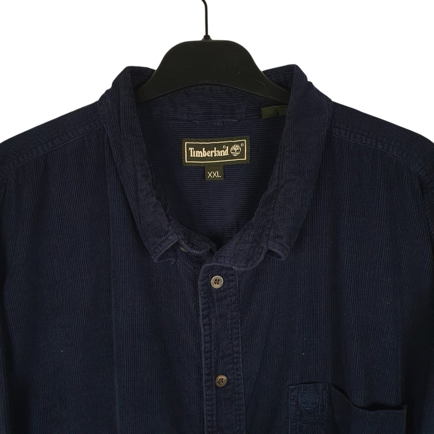 Mens Navy Timberland Corduroy  Shirt