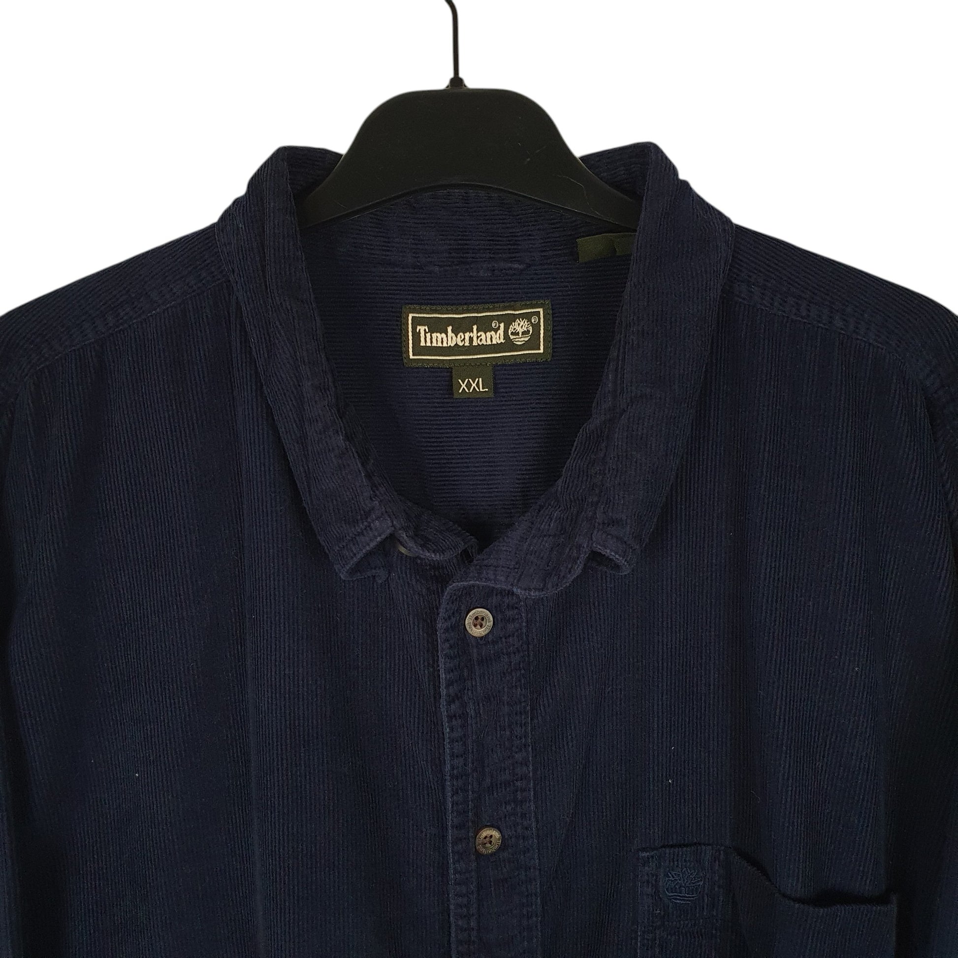 Mens Navy Timberland Corduroy  Shirt