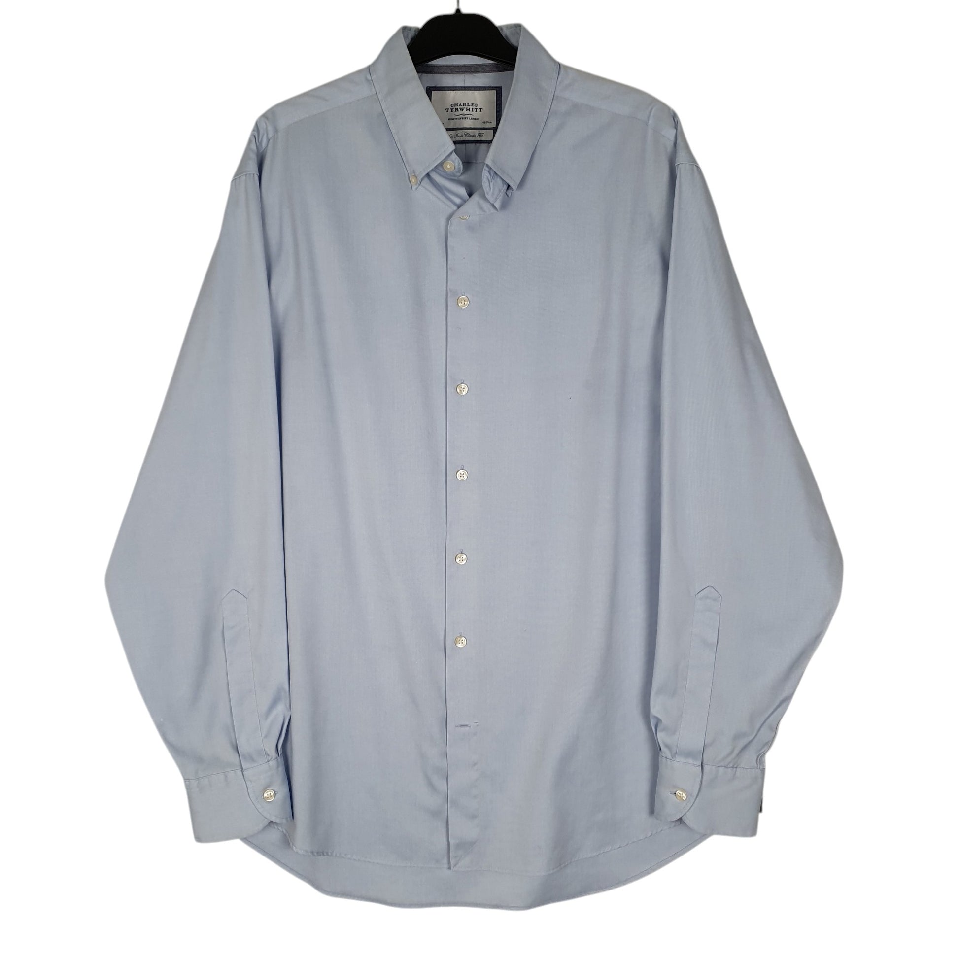 Mens Blue Cooke Street  Long Sleeve Shirt