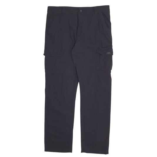Mens Black Wrangler  Cargo Trousers