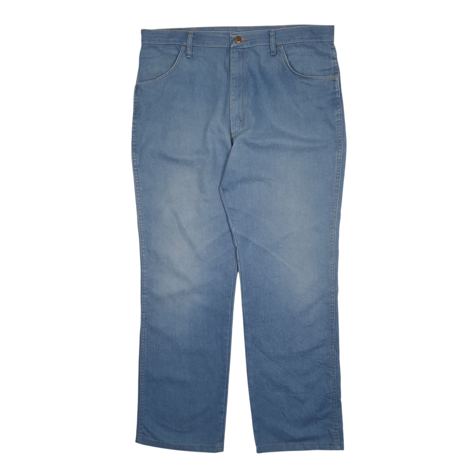 Mens Blue Wrangler Lightweight Casual JeansW38 L32