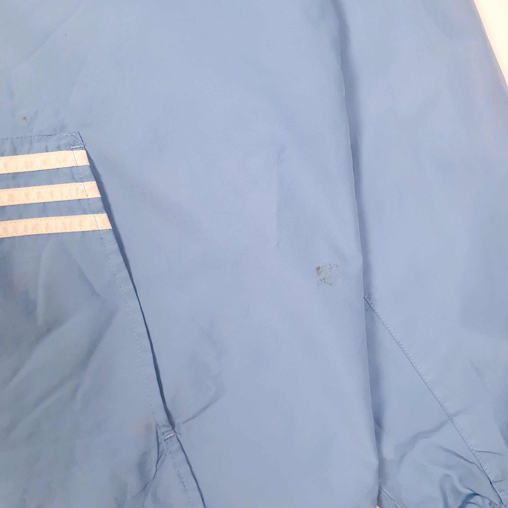 Mens Blue Adidas Pullover Vintage 00s Quarter Zip Coat