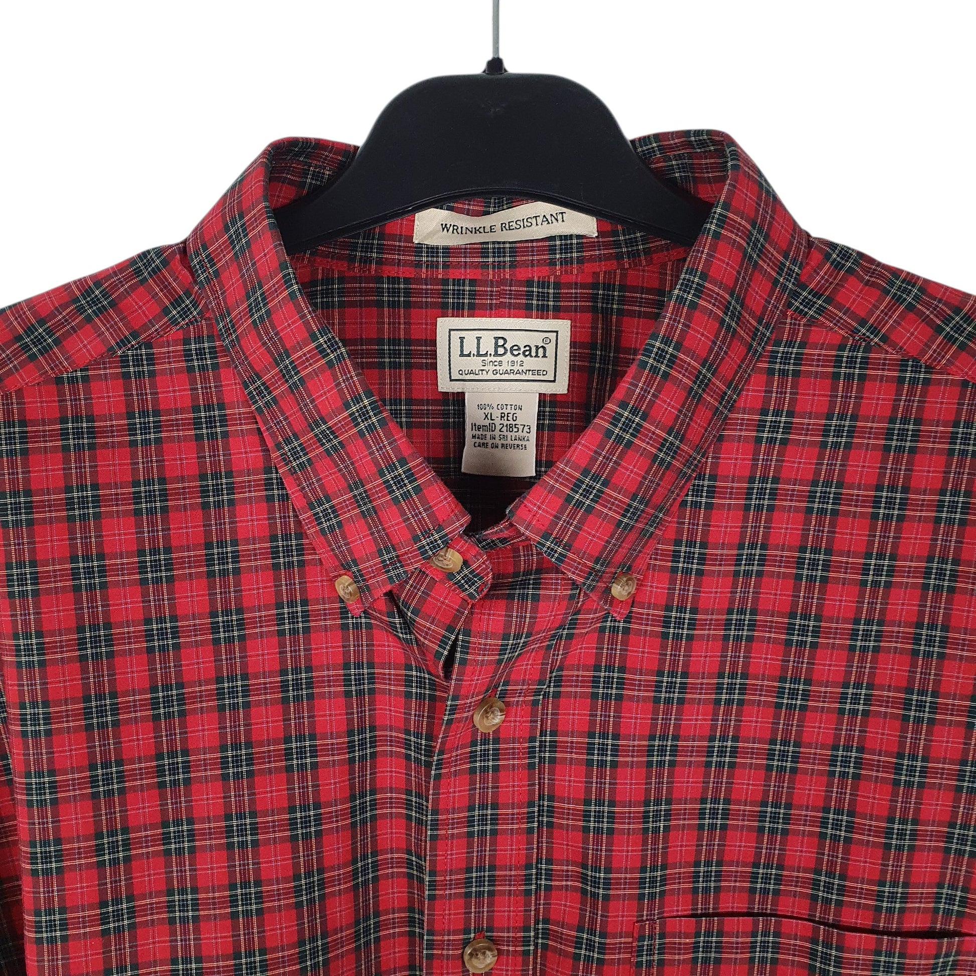 Mens Red L.L.Bean   Shirt