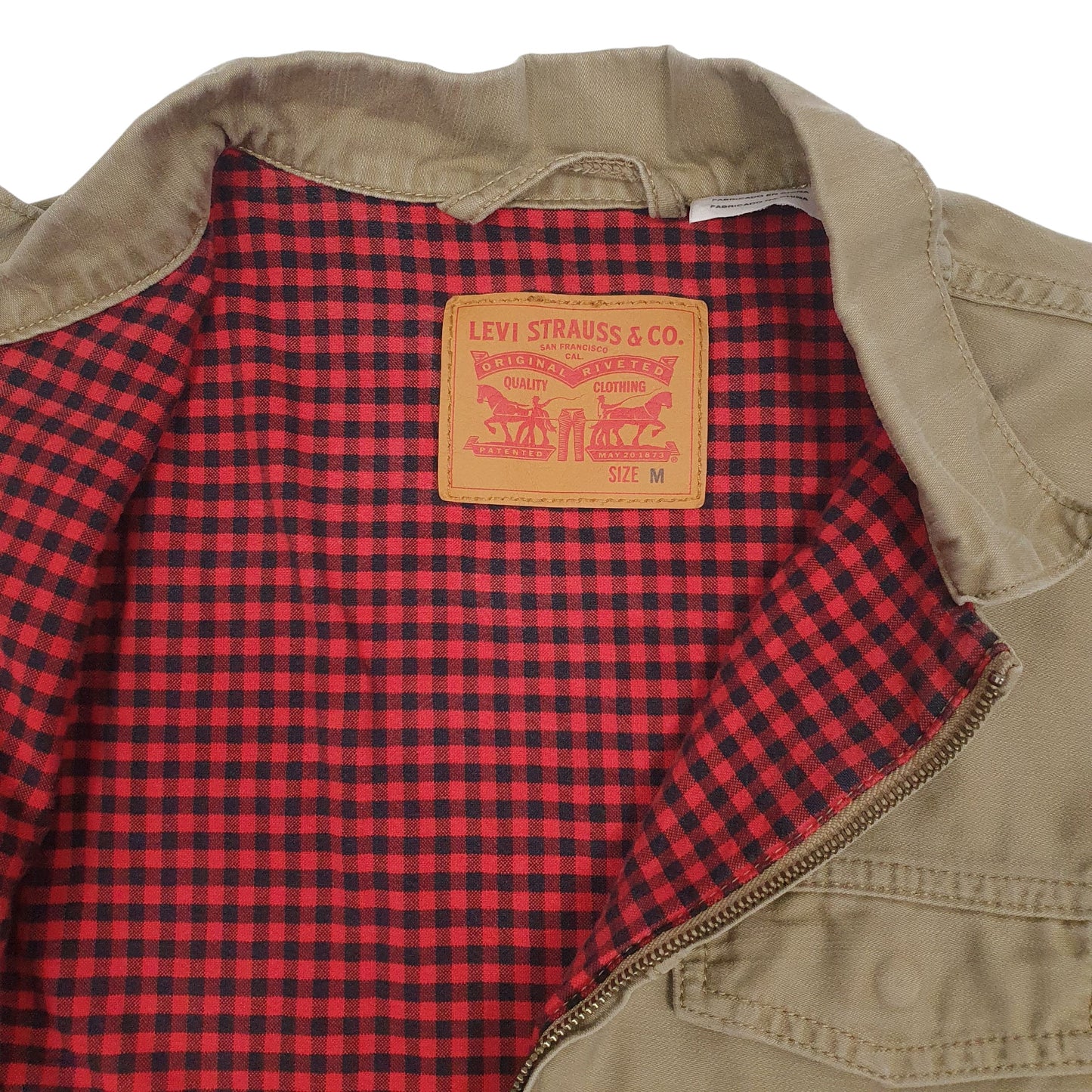 Mens Beige Levis Cruiser  Coat