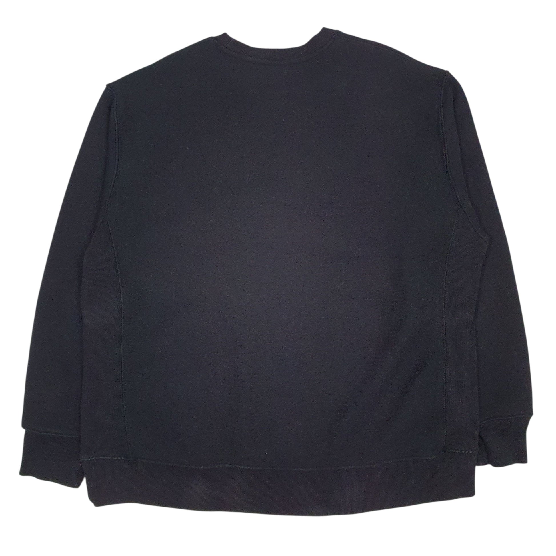 Mens Black Champion Reverse Weave Crewneck Jumper