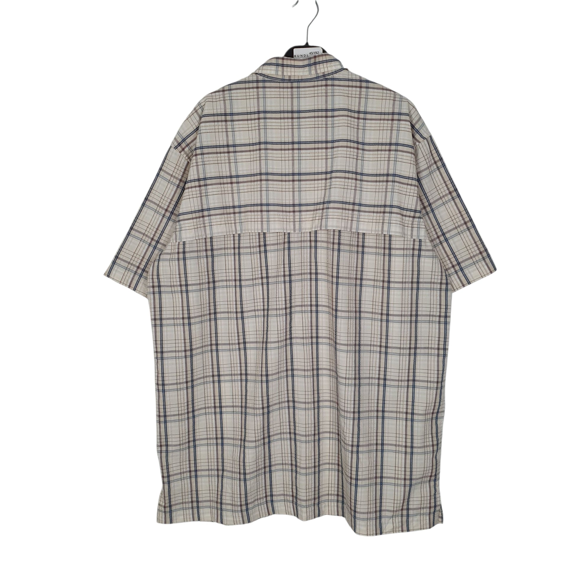 Mens Cream L.L.Bean Hiking Walking  Shirt