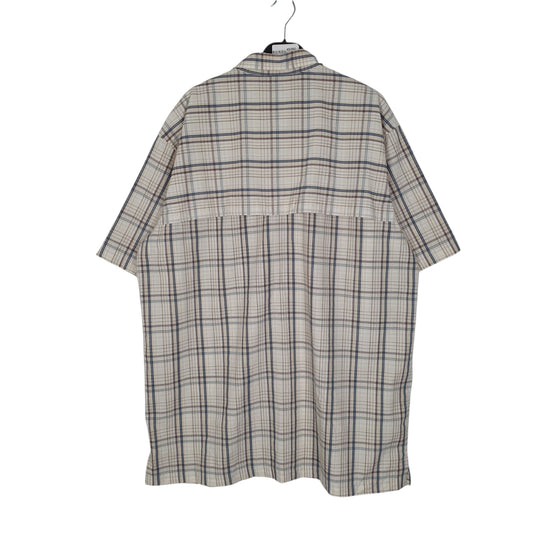 Mens Cream L.L.Bean Hiking Walking  Shirt