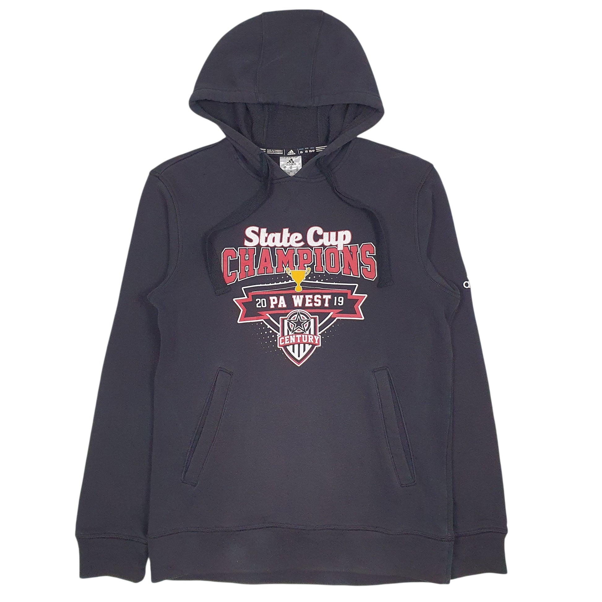 Mens Black Adidas  Hoodie Jumper