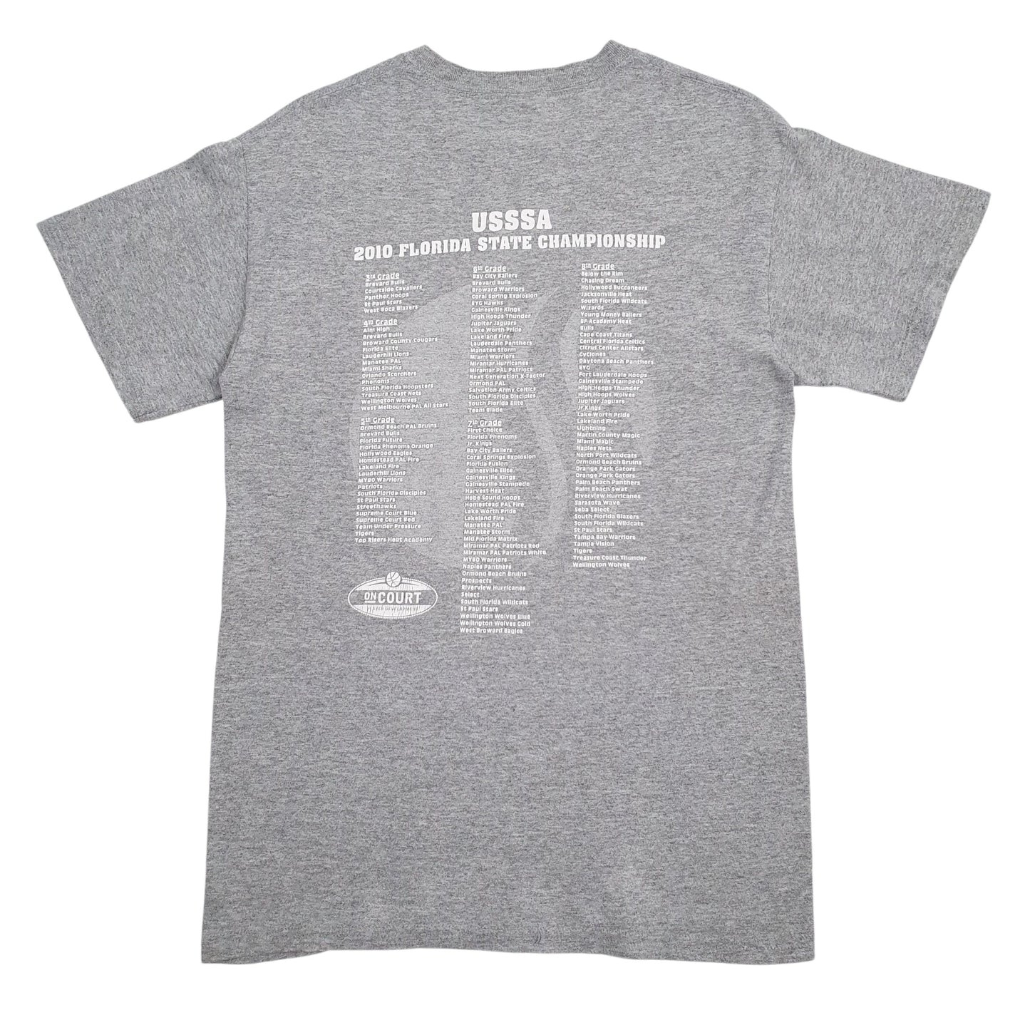 Mens Grey Gildan Basketball Tampa Florida  T Shirt