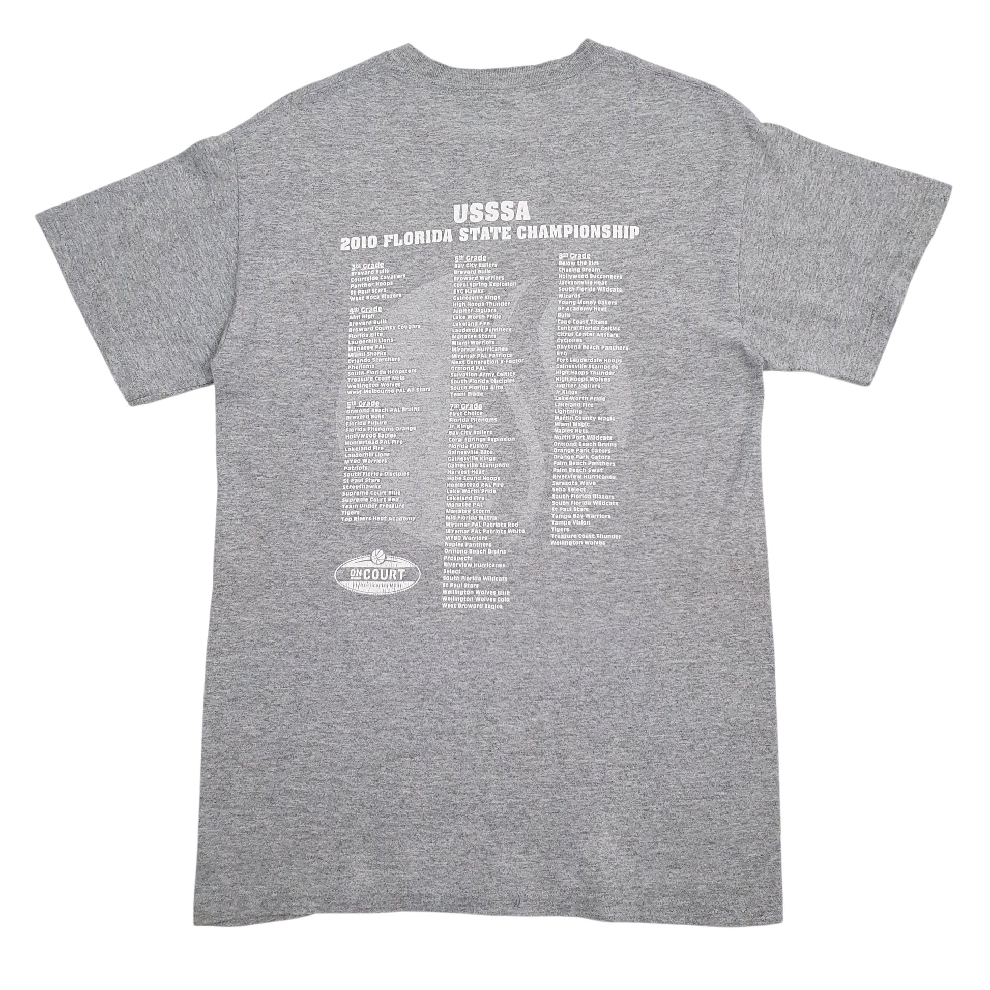 Mens Grey Gildan Basketball Tampa Florida  T Shirt