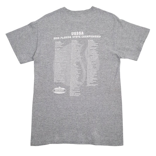 Mens Grey Gildan Basketball Tampa Florida  T Shirt