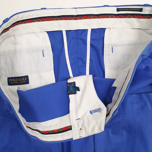 Mens Blue Polo Ralph Lauren Golf Stretch Cotton Twill  Trousers