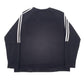 Womens Black Adidas  Crewneck Jumper