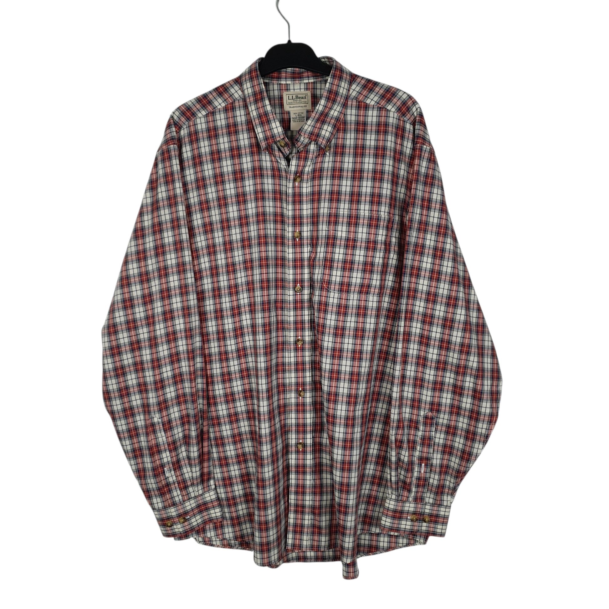 Mens Red L.L.Bean  Long Sleeve Shirt